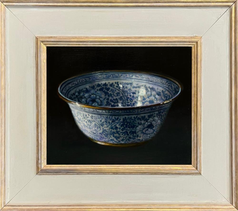 Blue Bowl with Gold