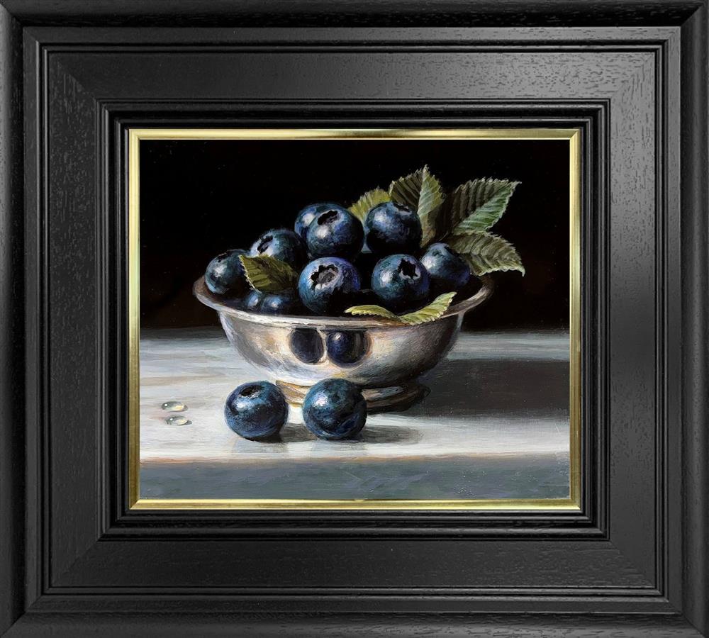 Blueberries And Silver Bowl