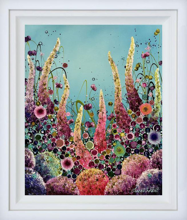 Glittering Blooms Original by Leanne Christie