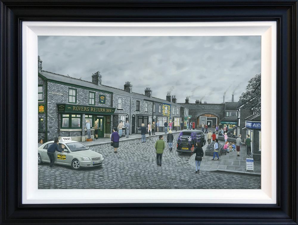 On The Cobbles - Canvas