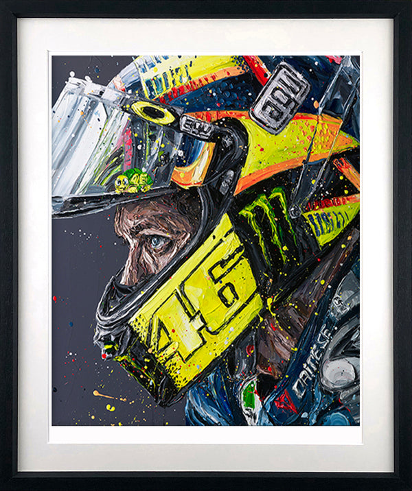 Rossi Helmet 17  BY PAUL OZ (FORMULA 1 & MOTORSPORT)