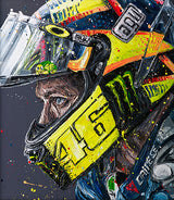 Rossi Helmet 17  BY PAUL OZ (FORMULA 1 & MOTORSPORT)