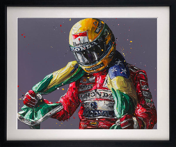 SENNA FLAG (25TH ANNIVERSARY)  BY PAUL OZ (FORMULA 1 & MOTORSPORT)