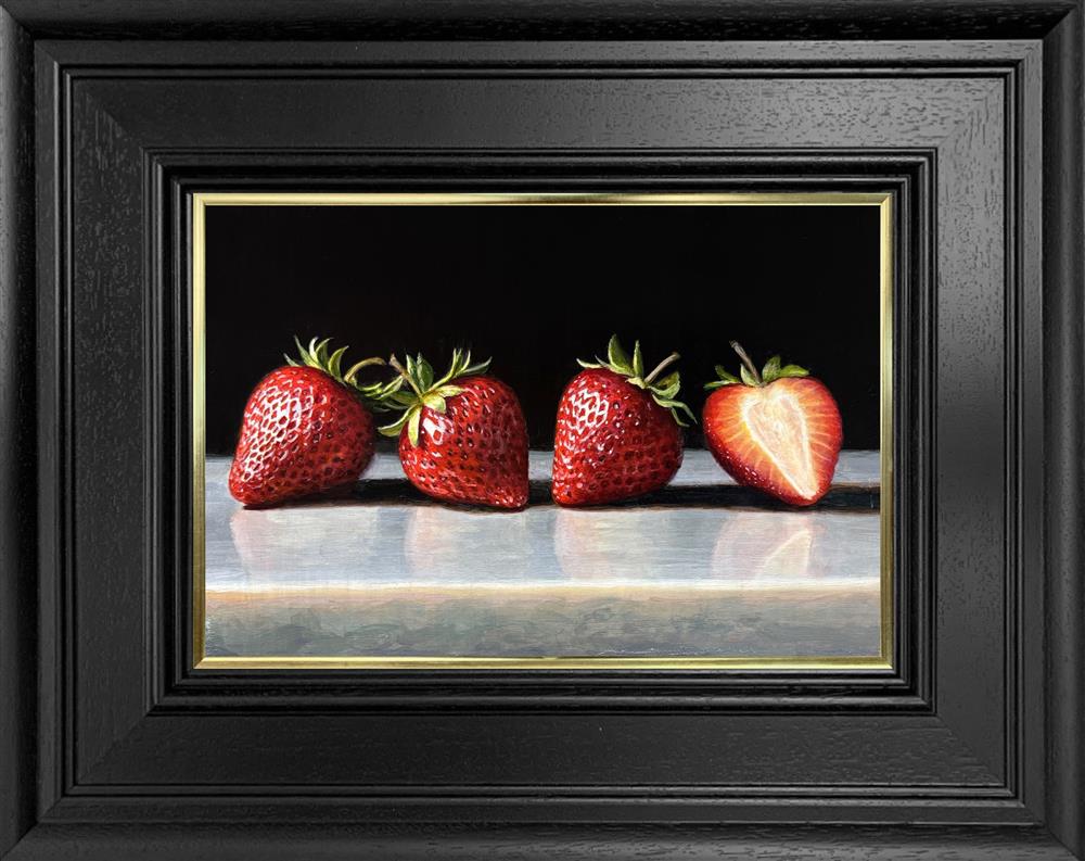 Strawberries On Marble