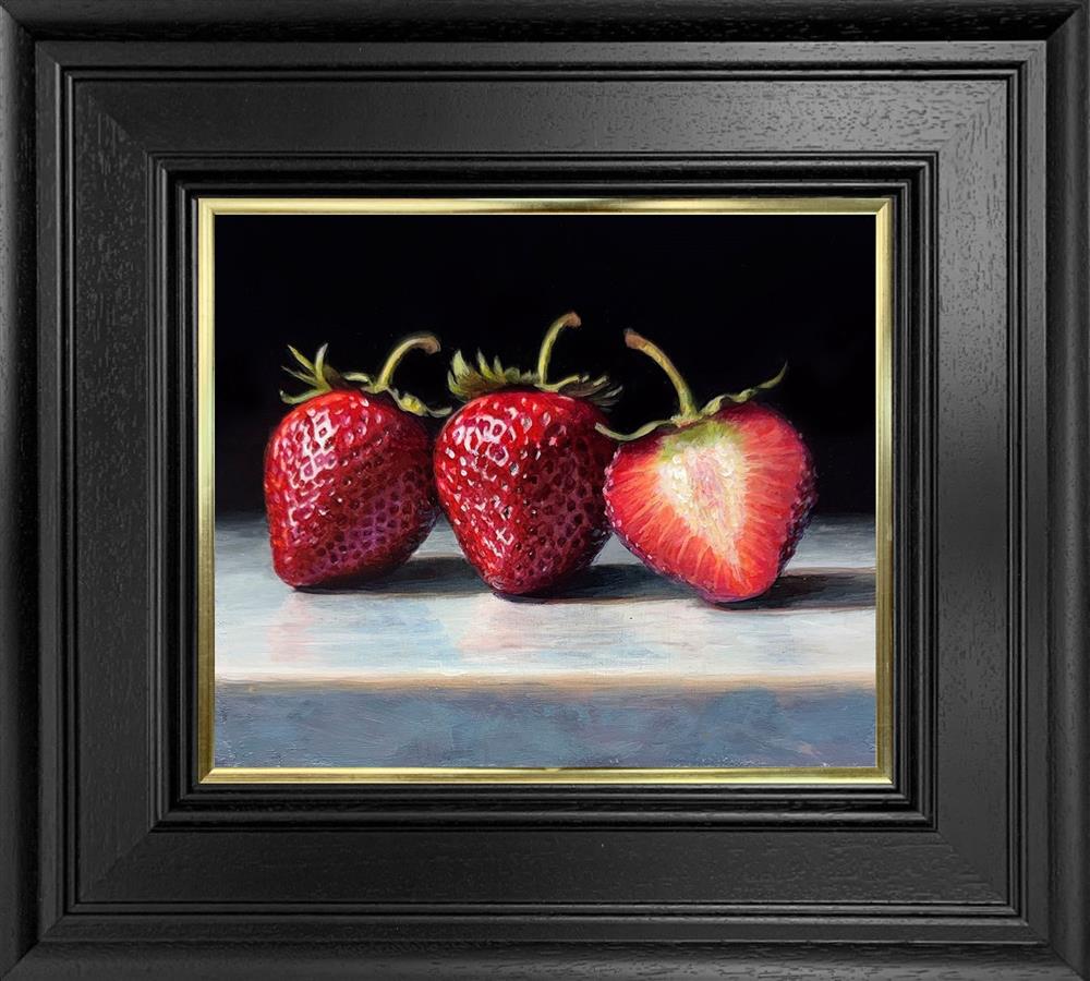 Strawberries On Marble