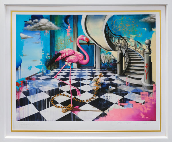 Flamingo and Orb Limited Edition by Tommy Fiendish