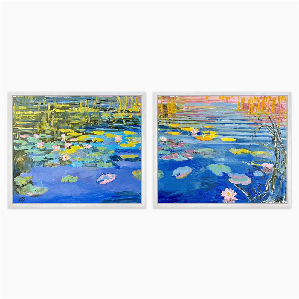 Where The Lilies Play - Diptych