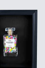 Chanel No.5 Capsules - (Black Frame / Multi Coloured  Pills) by Emma Gibbons