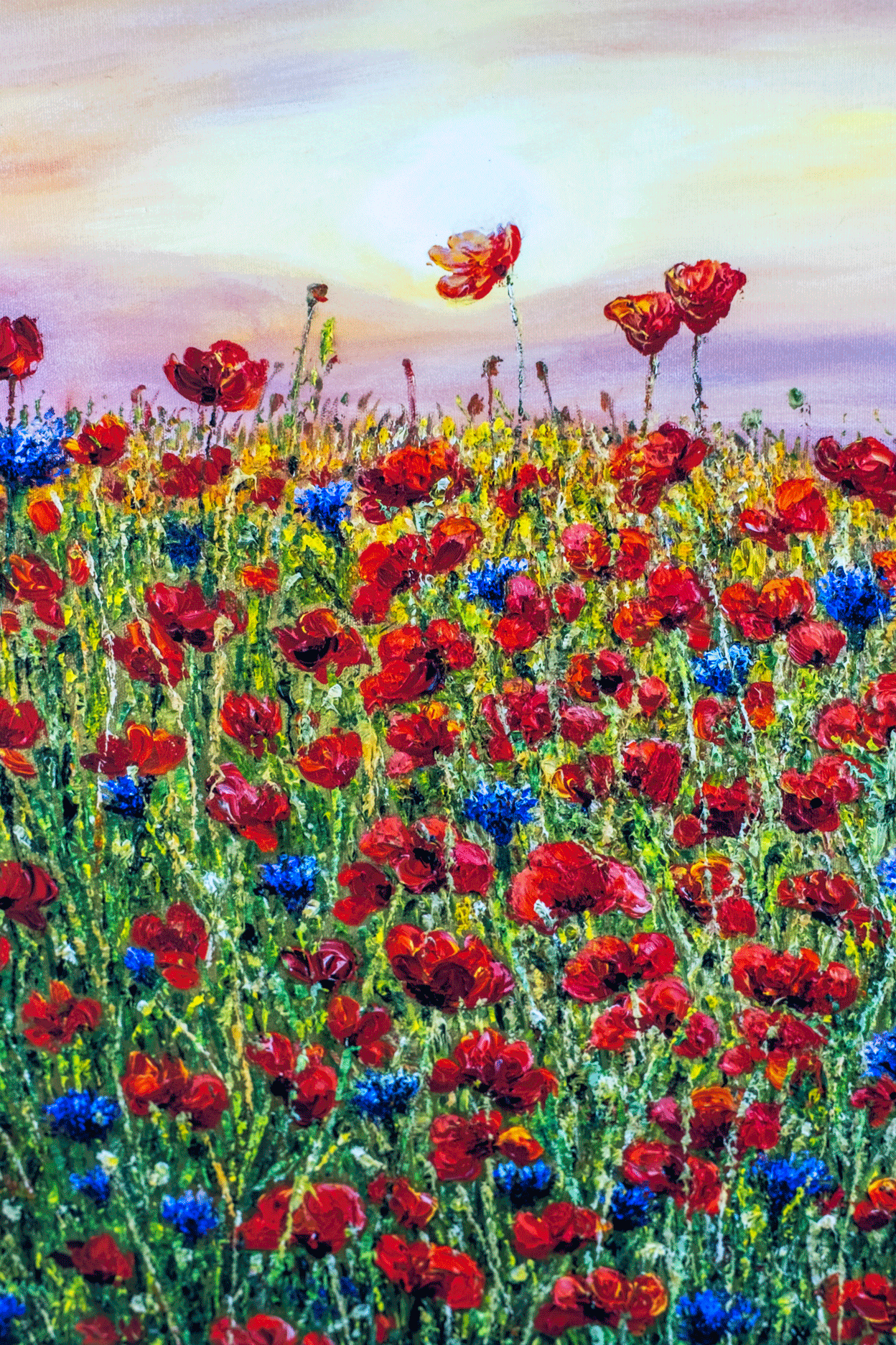 Crimson Kisses, Saphire dreams by Sophia Chalklen