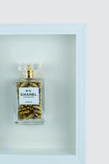 Chanel No.5 Capsules - (White Frame / Gold Pills) by Emma Gibbons