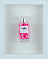 Chanel No.5 Capsules - (White Frame / Pink Pills) by Emma Gibbon