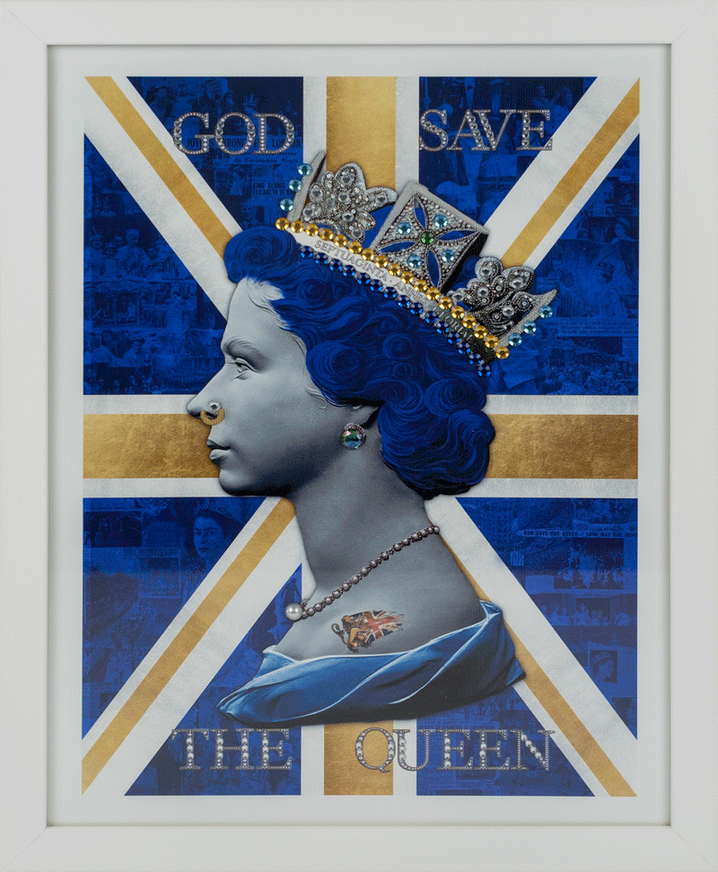 GOD SAVE THE QUEEN (Blue) by Illuminati