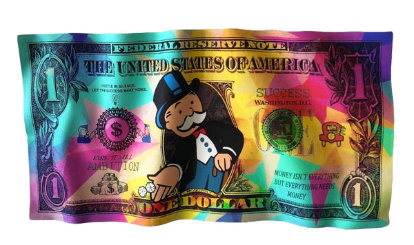 Monopoly USA Dollar Sculpture by Dirty Hans