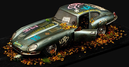 Jaguar E-Type Coupe (1961) Stolen Recovered Original - by JJ Adams