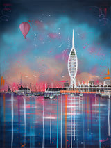 Spinnaker Sunset - Original Painting by Julie Connor