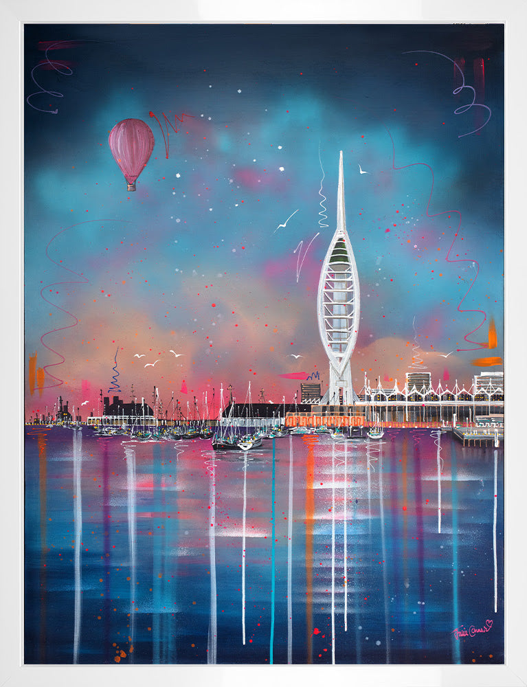 Spinnaker Sunset - Original Painting by Julie Connor