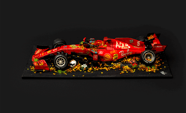 F1 Ferrari Scuderia No. 5 - 2020 Vettel Stolen Recovered Original - by JJ Adams