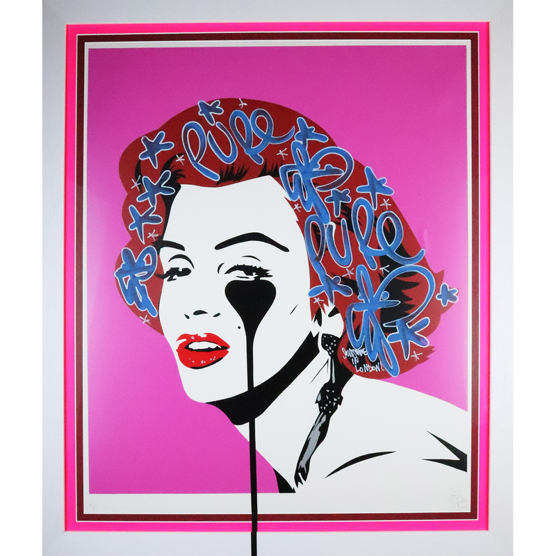 Marilyn Glam - Sunshine  in London Pink Hand Finished by Pure Evil