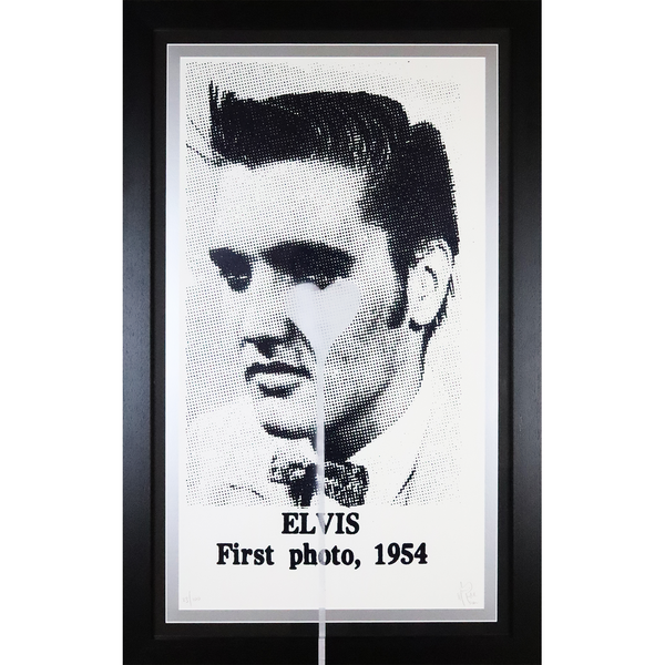 Elvis first Photo, 1954, Silver Limited Edition by Pure Evil