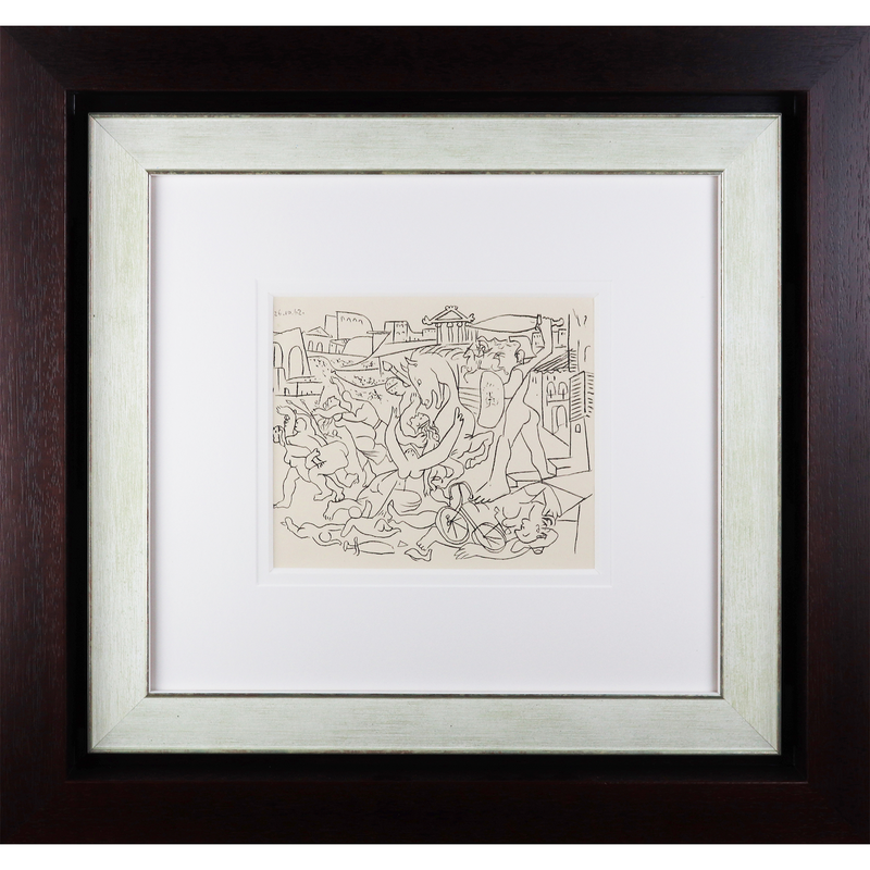 Pablo Picasso: Removal Of Sabines - Lithograph 1962