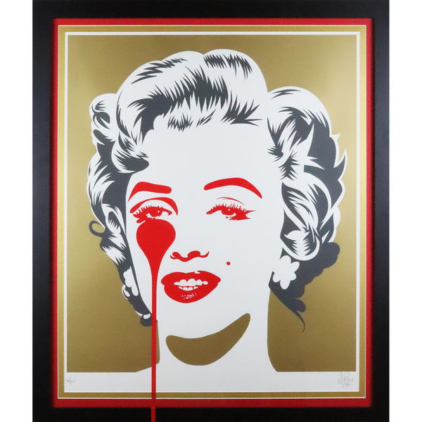 Marilyn Classic Red and Gold Limited Edition by Pure Evil