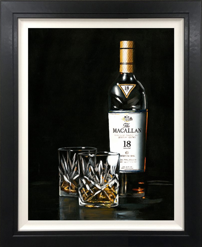 Blame It On The Whisky Hand Embellished Canvas by Richard Blunt