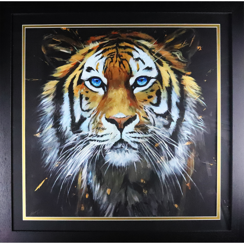 Tiger Limited Edition Hand Embellished  by Bryn Sutcliffe
