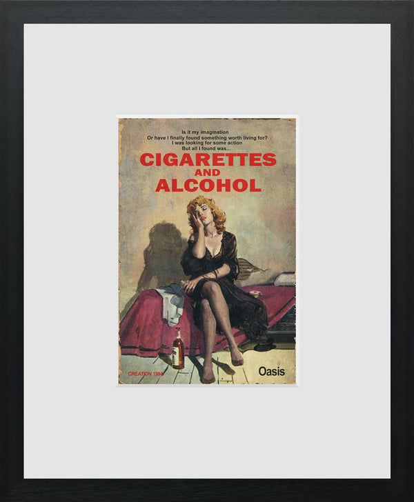 Cigarettes And Alcohol Miniature by Linda Charles