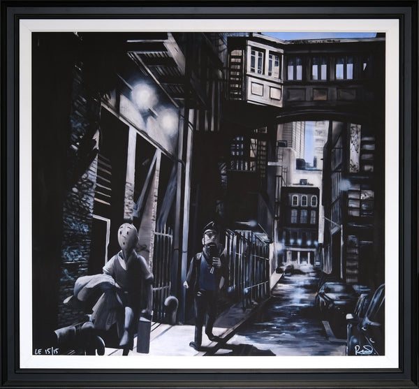 Catch Me If You Can - Hand Embellished Canvas by Richard Holmes