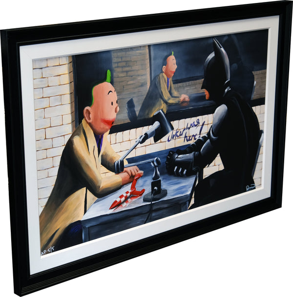 Tin Tin Vs Batman - Hand Embellished by Richard Holmes