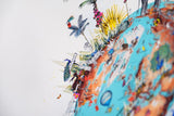 MEDIUM MOUNTAIN OG ELEPHANT OCEAN JORDIN I - ART PRINT By Kristjana S Williams