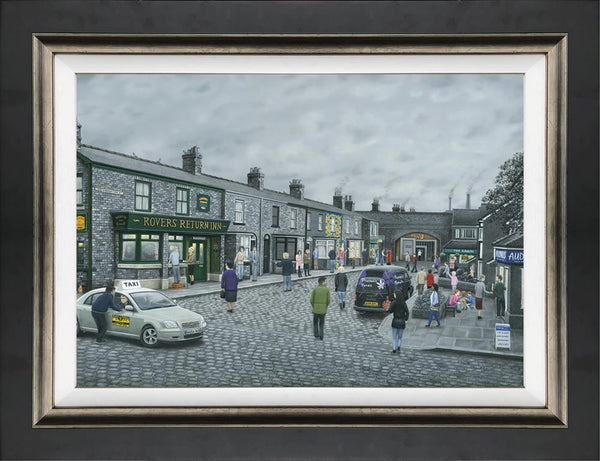 On The Cobbles Canvas