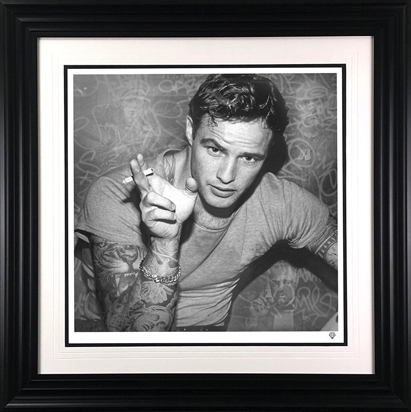 Smoking Gun Brando Black and White by JJ Adams