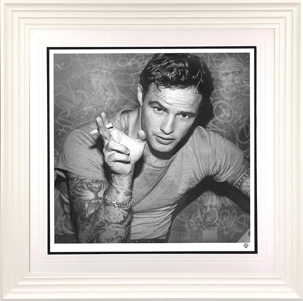 Smoking Gun Brando Black and White by JJ Adams