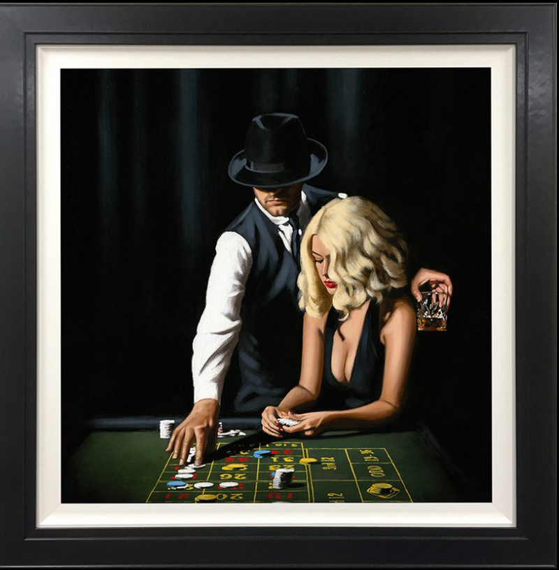 High Rollers Hand Embellished Canvas By Richard Blunt