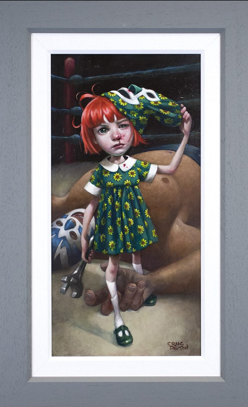 Luck Loves The Fearless Hand Embellished Canvas by Craig Davison