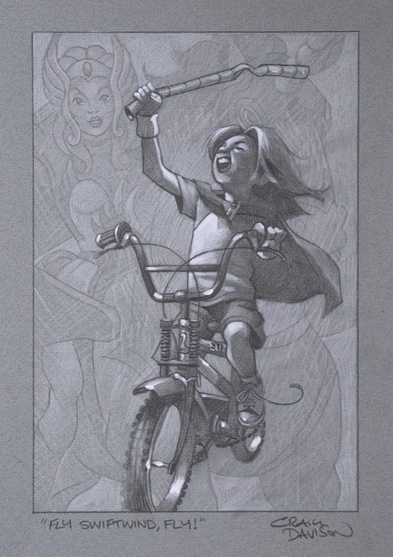 Fly Swift Wind, Fly Original Sketch by Craig Davison