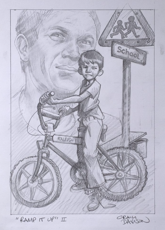 Ramp It UP II Original Sketch by Craig Davison