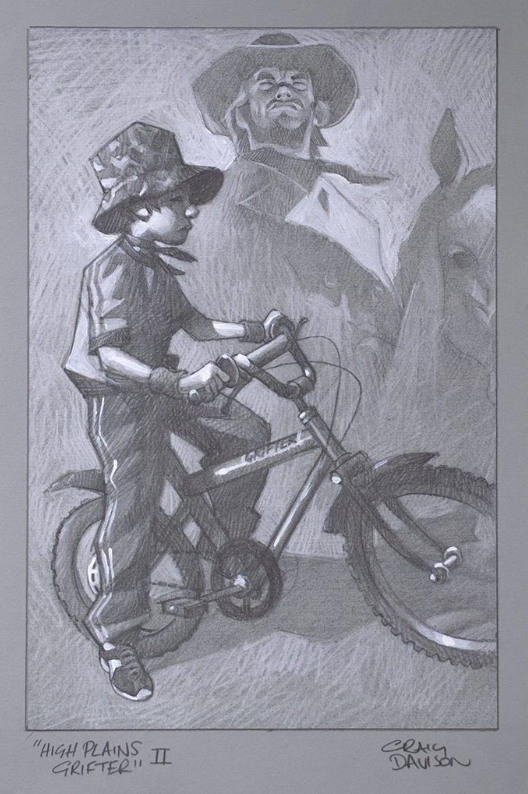 High Plains Grifter Original Sketch by Craig Davison