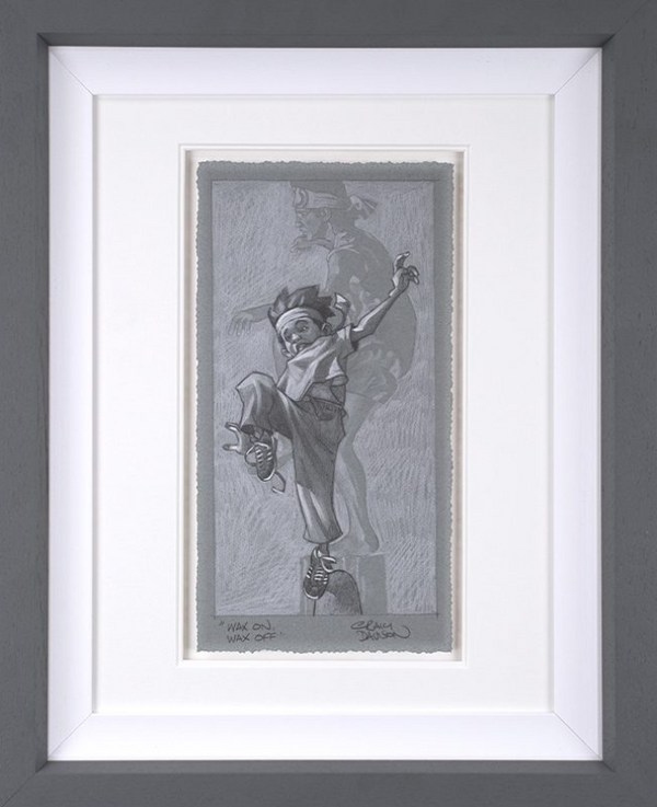 Wax On, Wax Off Original Sketch Limited Edition by Craig Davison