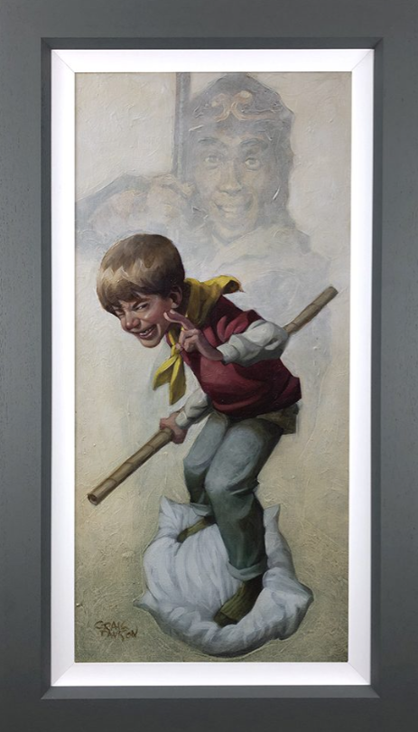 Monkey Hand Embellished Canvas by Craig Davison