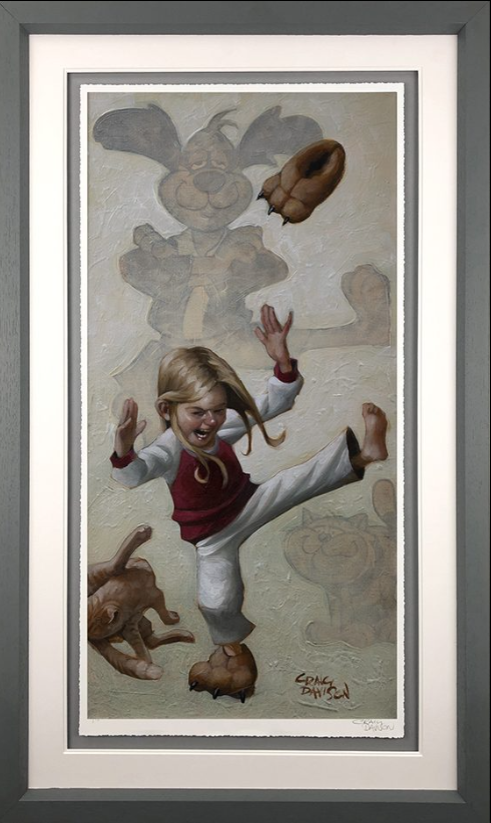 Quicker Than The Human Eye Hand Embellished Canvas by Craig Davison