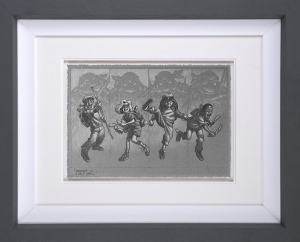 Heores In A Half Shell Original Sketch by Craig Davison