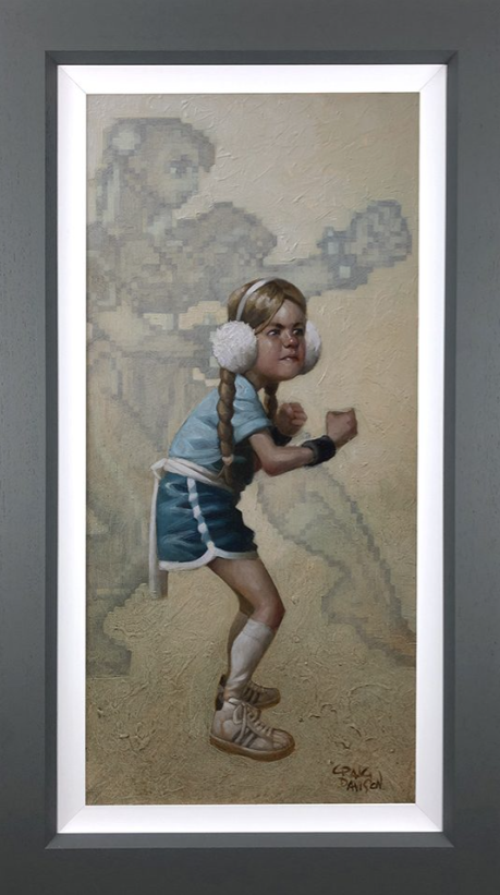 Game On Hand Embellished Canvas by Craig Davison