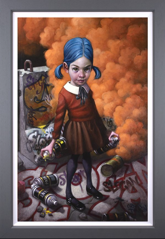 Where Do Ya Draw The Line Embellished Canvas by Craig Davison