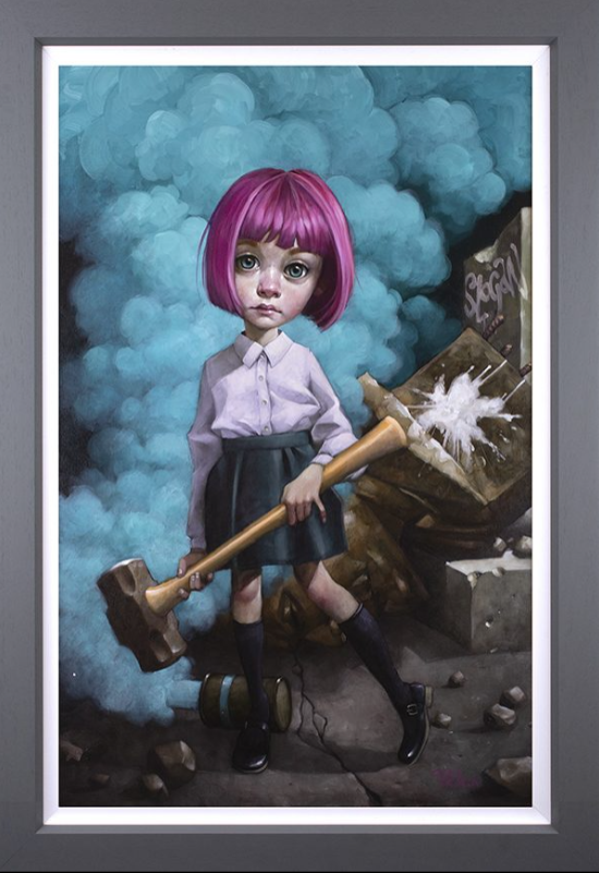 Oh, I Don't Know About Art, But I Know What I Like Embellished Canvas by Craig Davison