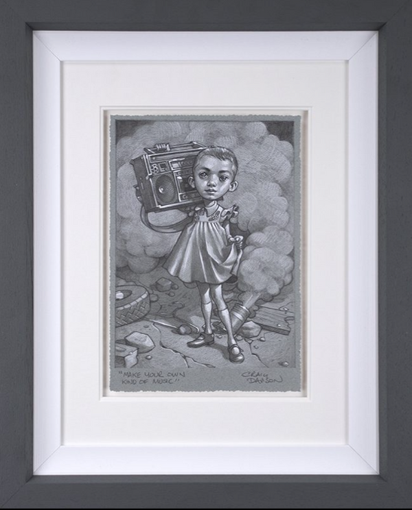 Make Your Own Kind of Music Original Sketch Limited Edition by Craig Davison