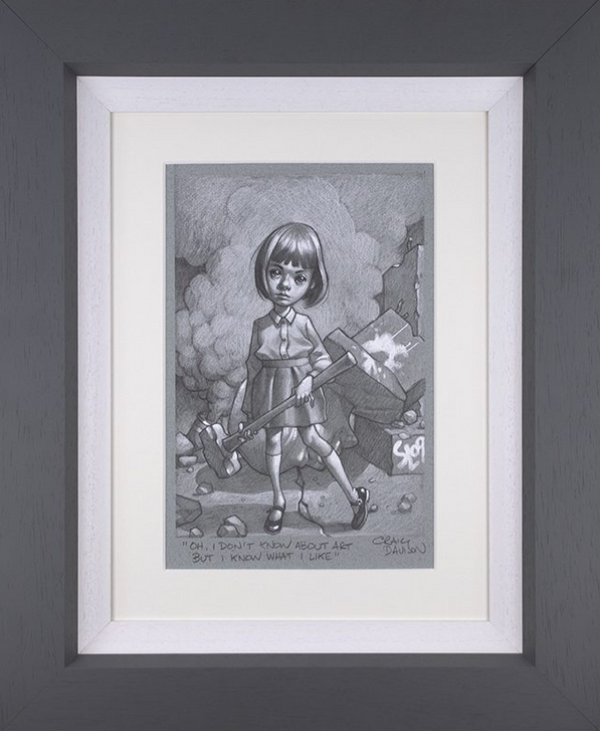 Oh, I Don't Know About Art, But I Know What I Like Original Sketch by Craig Davison