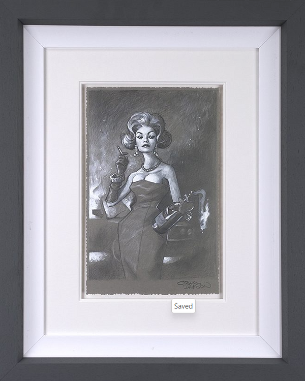 Flaming Beauty II Original Sketch Limited Edition by Craig Davison