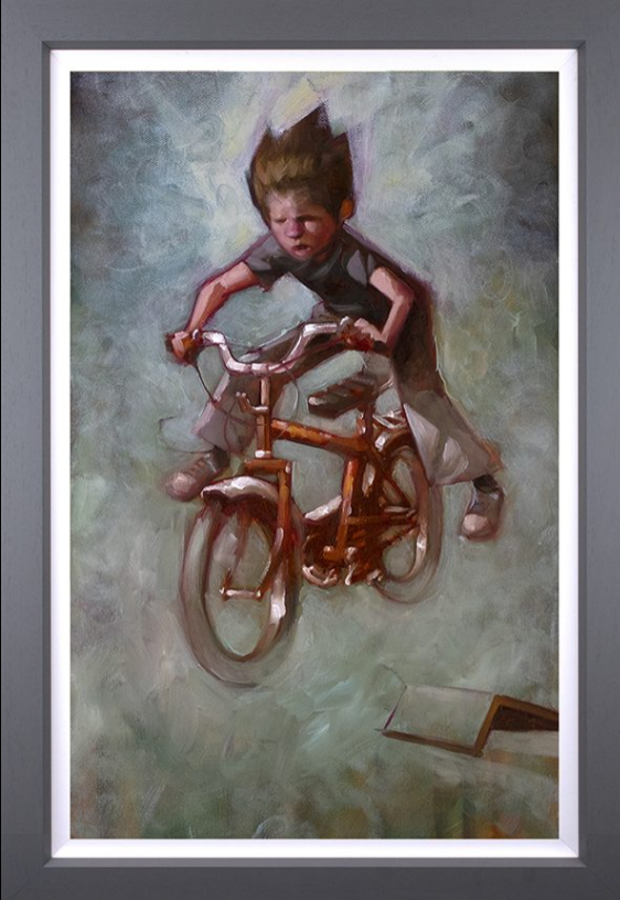 No Footer Hand Embellished Canvas by Craig Davison